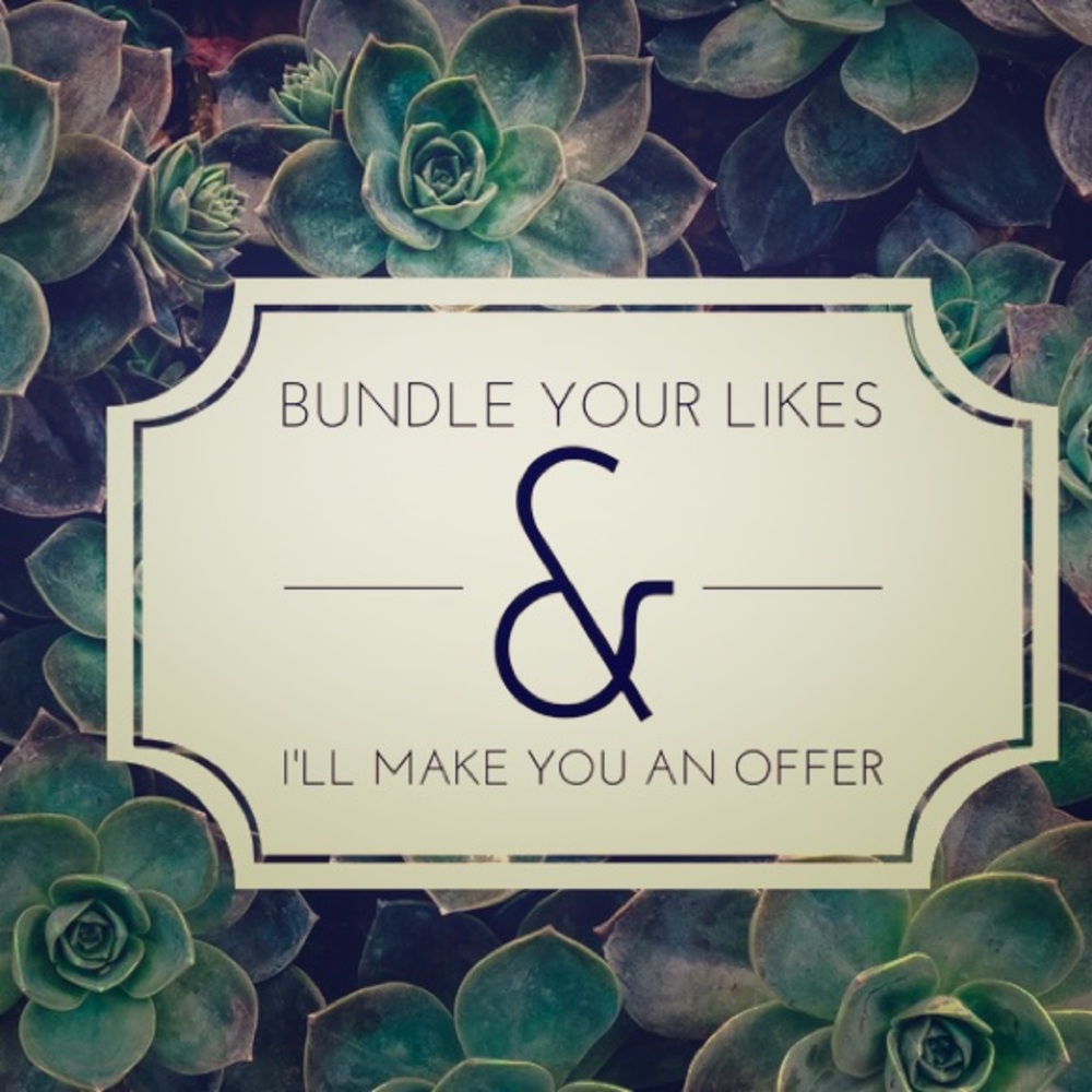 Make me an offer or bundle my items!!